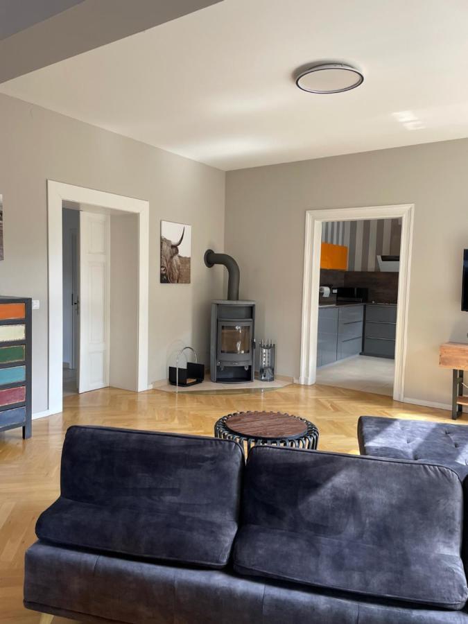 Helle Terrassenwohnung In Traumlage Von Drážďany Exteriér fotografie